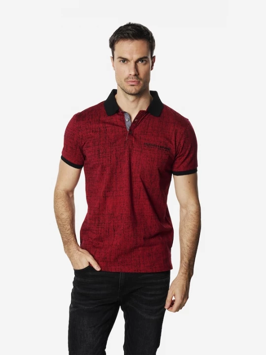 Foto van product KOROSHI Shirt rood / zwart