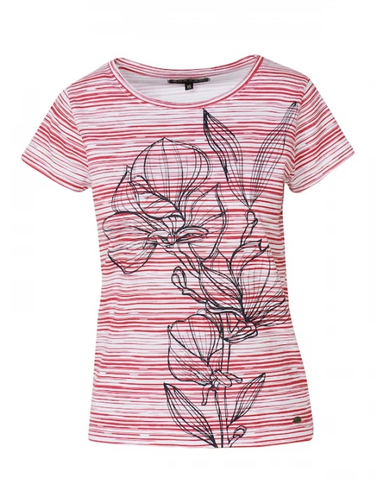 Foto van product KOROSHI Shirt rood / zwart / wit
