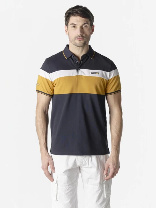 Foto van product KOROSHI Shirt safraan / zwart / wit