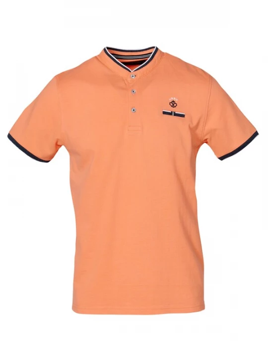 Foto van product KOROSHI Shirt zalm roze / zwart / wit