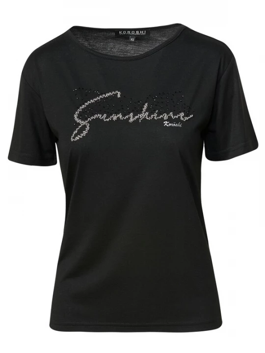Foto van product KOROSHI Shirt zwart / transparant