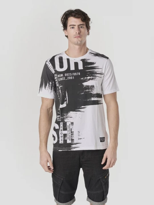 Foto van product KOROSHI Shirt zwart / wit
