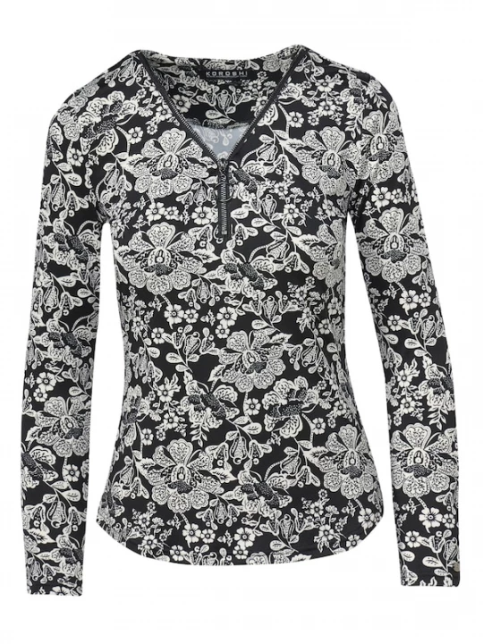 Foto van product KOROSHI Shirt zwart / wit