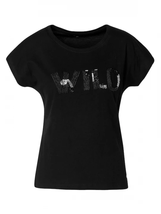 Foto van product KOROSHI Shirt zwart / zilver