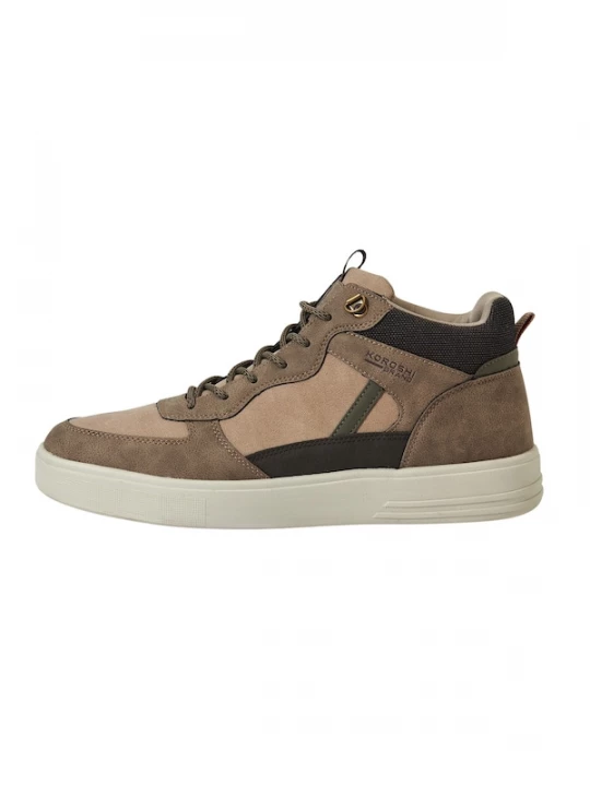 Foto van product KOROSHI Sneakers hoog sepia / lichtbruin / kaki / zwart