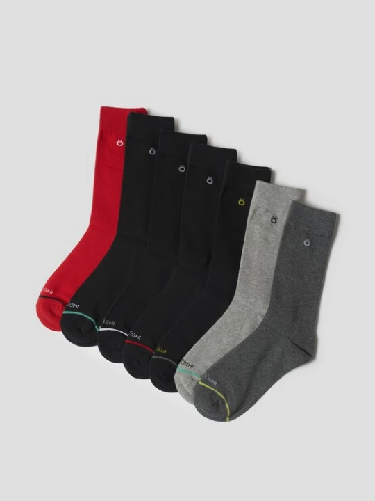 Foto van product KOROSHI Sokken grijs / lichtgrijs / rood / zwart