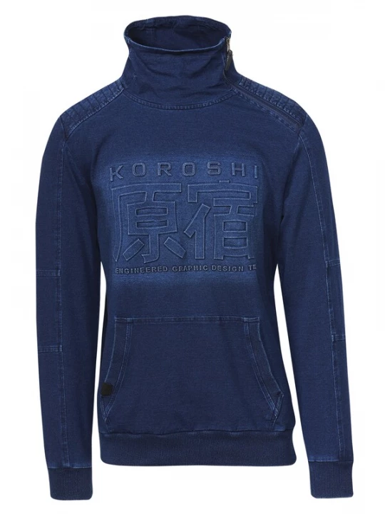 Foto van product KOROSHI Sweatshirt blauw / donkerblauw