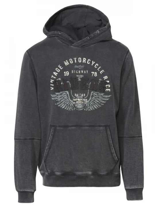 Foto van product KOROSHI Sweatshirt lichtgrijs / zwart / wit