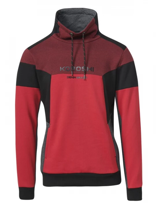 Foto van product KOROSHI Sweatshirt rood / zwart