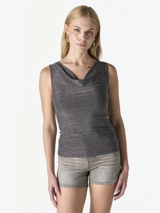 Foto van product KOROSHI Top antraciet / zilver