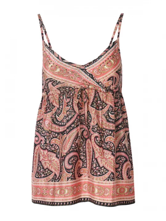 Foto van product KOROSHI Top beige / pink / rosa / zwart