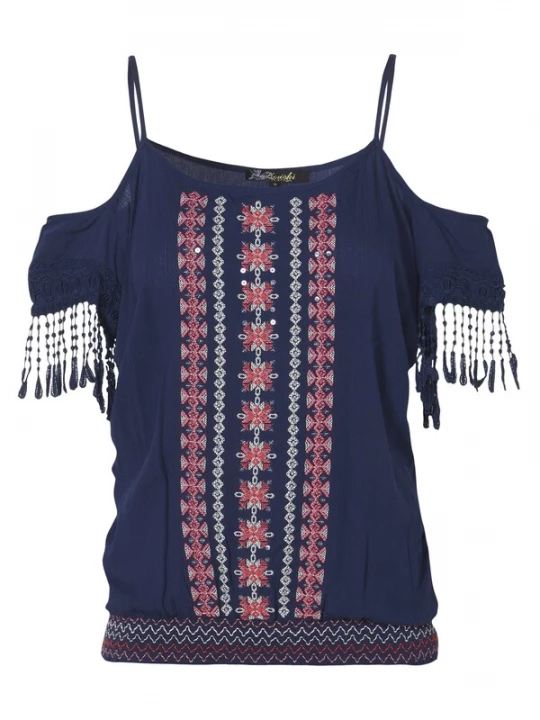 Foto van product KOROSHI Top marine / watermeloen rood / lichtrood / natuurwit