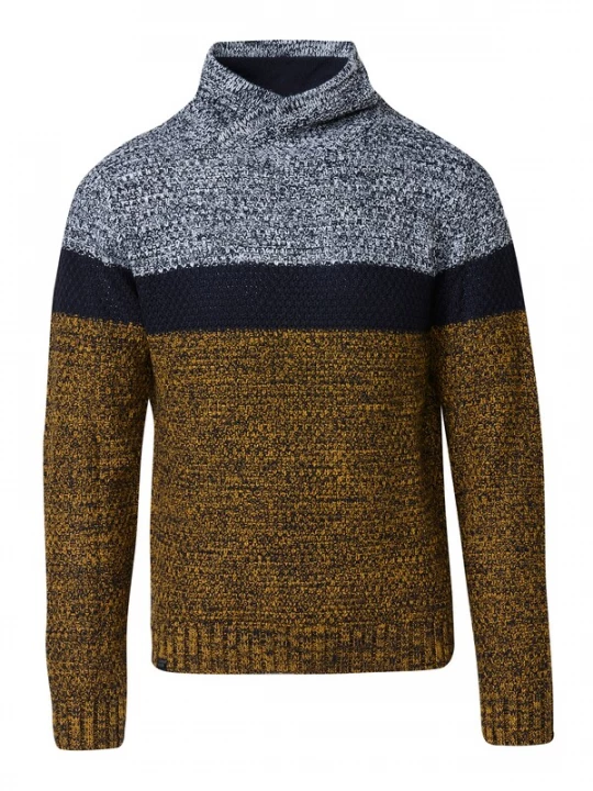 Foto van product KOROSHI Trui beige / navy / grijs