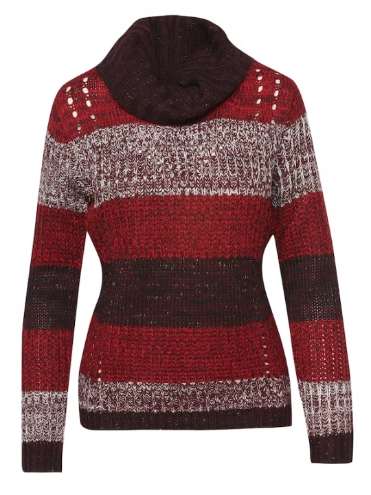 Foto van product KOROSHI Trui bordeaux / robijnrood / rood gemêleerd