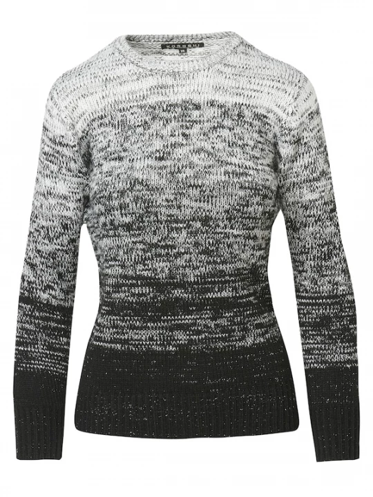 Foto van product KOROSHI Trui grijs / zwart / offwhite