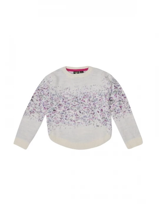 Foto van product KOROSHI Trui lila / sering / zwart / offwhite