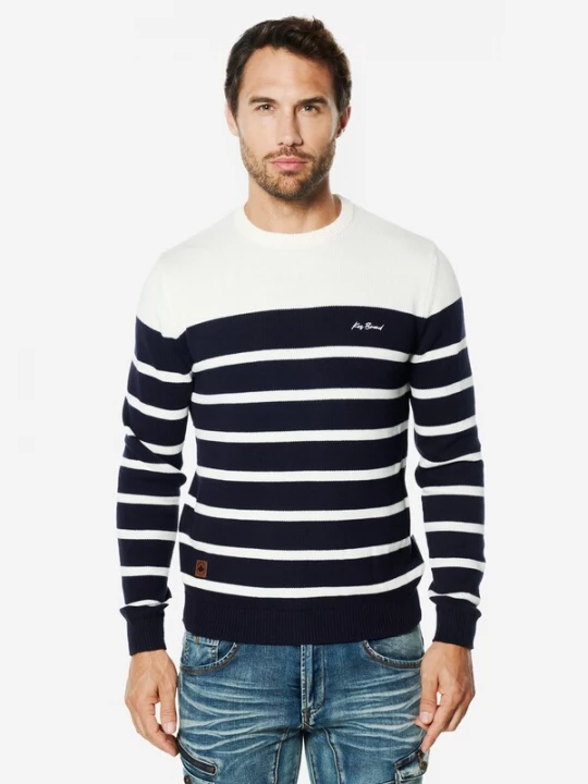 Foto van product KOROSHI Trui marine / offwhite