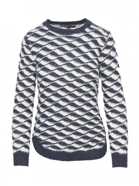Foto van product KOROSHI Trui navy / wit