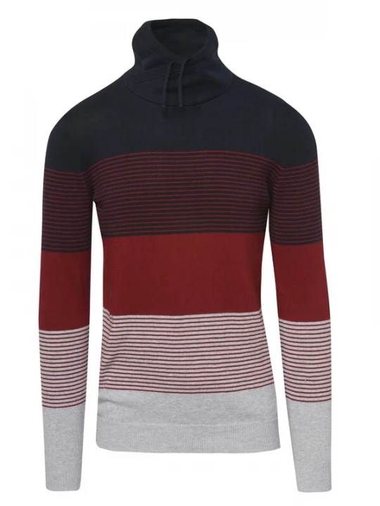Foto van product KOROSHI Trui rood / zwart / wit