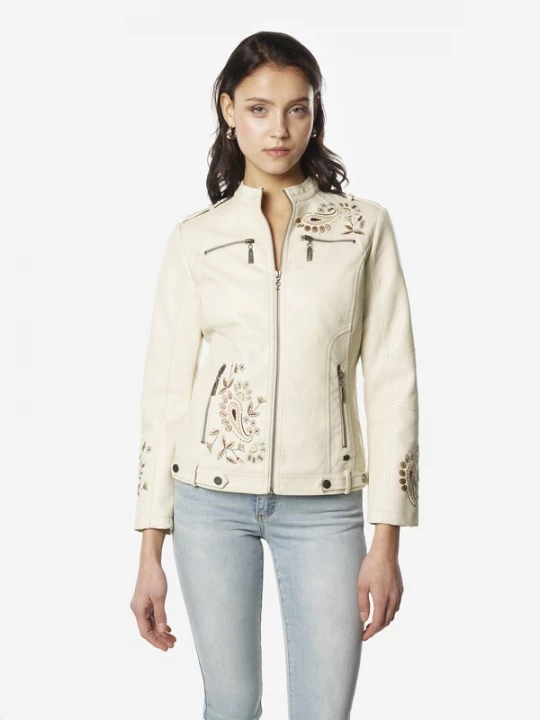 Foto van product KOROSHI Tussenjas bruin / mintgroen / offwhite