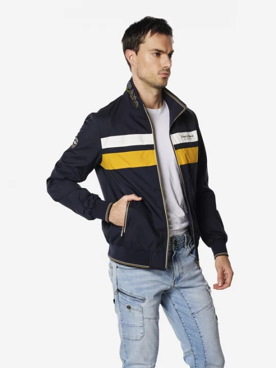 Foto van product KOROSHI Tussenjas navy / geel / wit