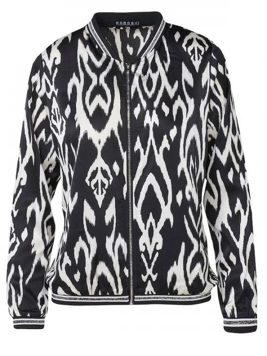 Foto van product KOROSHI Tussenjas zwart / offwhite