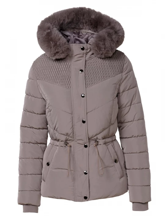 Foto van product KOROSHI Winterjas taupe