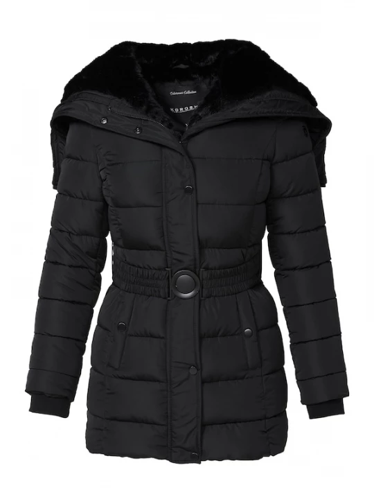 Foto van product KOROSHI Winterjas zwart