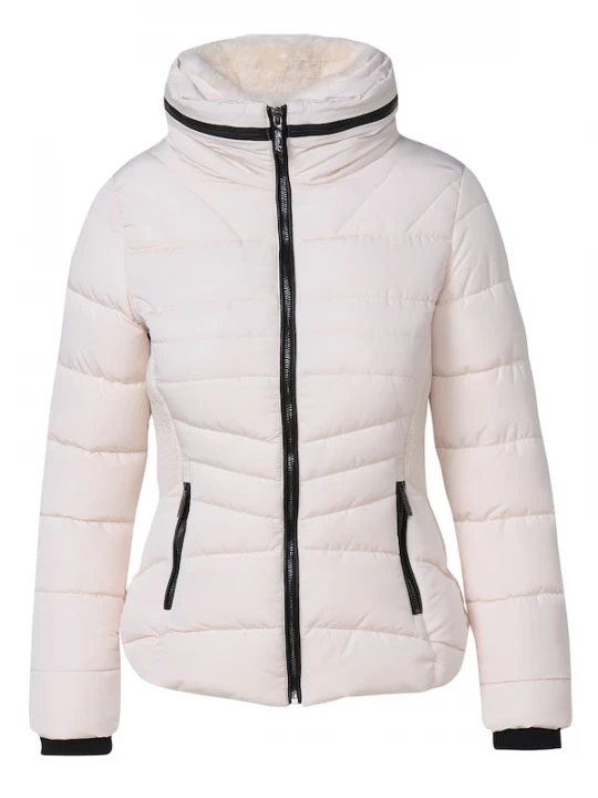 Foto van product KOROSHI Winterjas zwart / wit