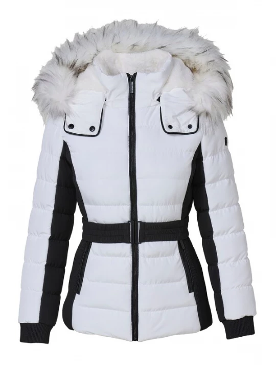 Foto van product KOROSHI Winterjas zwart / wit