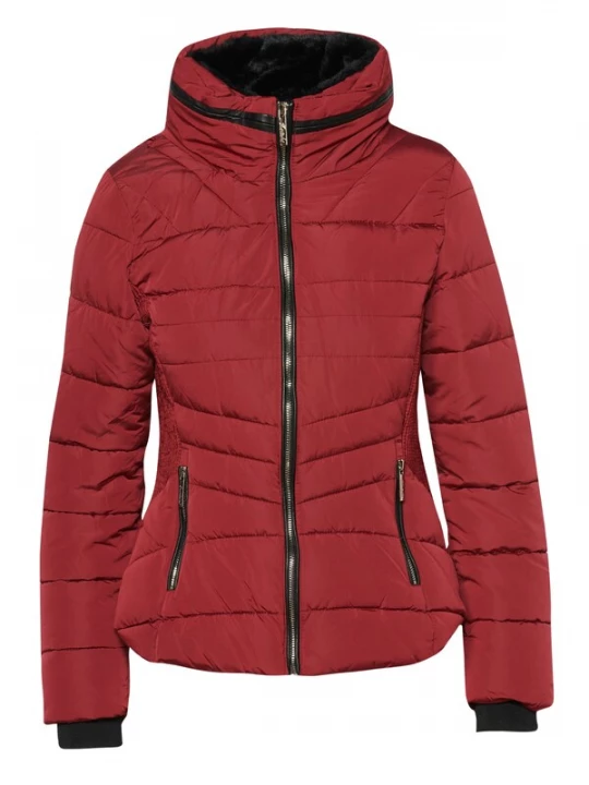 Foto van product KOROSHI Winterparka donkerrood / zwart