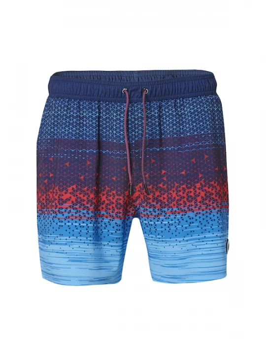 Foto van product KOROSHI Zwemshorts blauw / marine / lichtblauw / rood