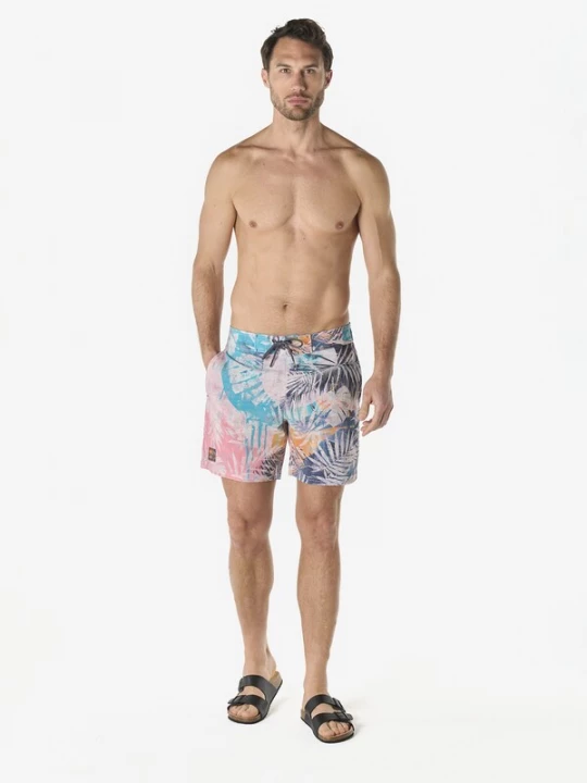 Foto van product KOROSHI Zwemshorts blauw / marine / oranje / rosa
