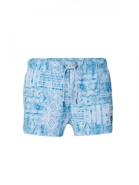 Foto van product KOROSHI Zwemshorts duifblauw / lichtblauw / offwhite
