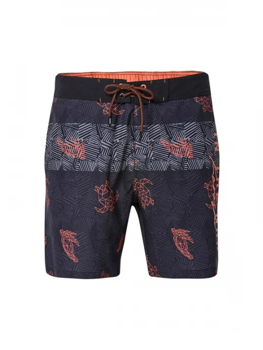 Foto van product KOROSHI Zwemshorts grijs / oranje / zwart