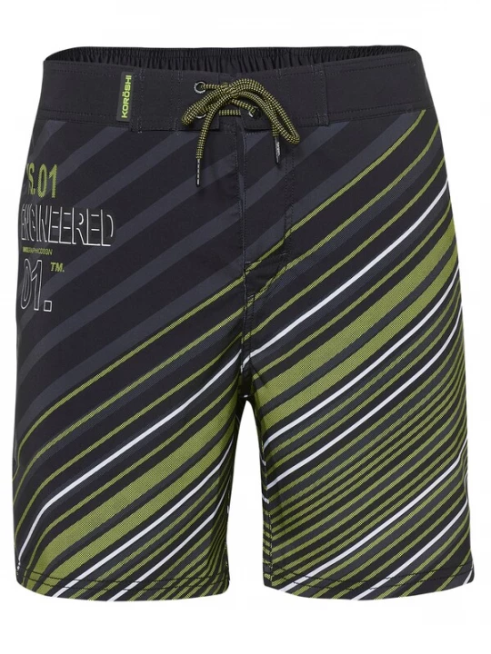Foto van product KOROSHI Zwemshorts groen / lichtgroen / zwart / offwhite