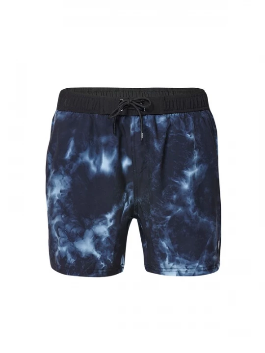 Foto van product KOROSHI Zwemshorts hemelsblauw / zwart / wit