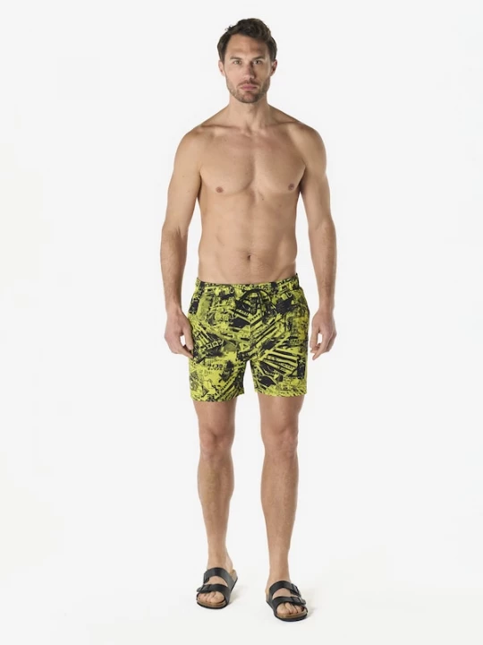 Foto van product KOROSHI Zwemshorts neongeel / zwart