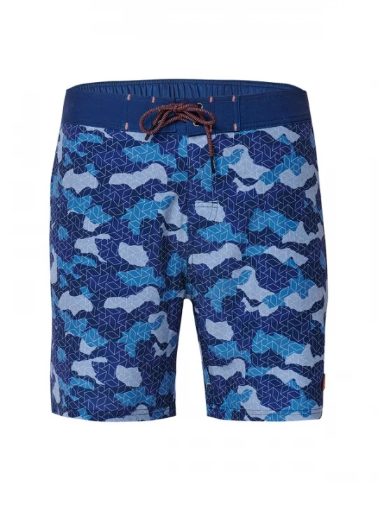 Foto van product KOROSHI Zwemshorts royal blue / koningsblauw / donkerblauw / lichtgrijs