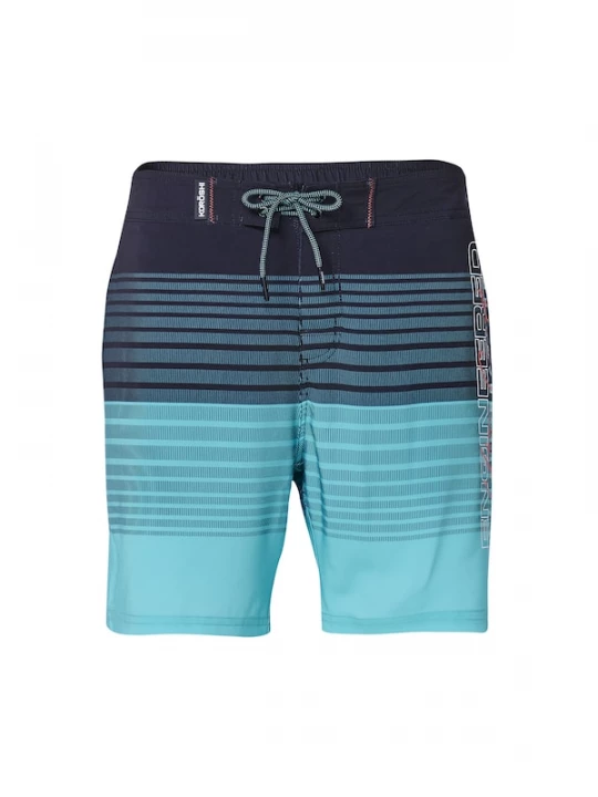 Foto van product KOROSHI Zwemshorts turquoise / koraal / zwart / wit