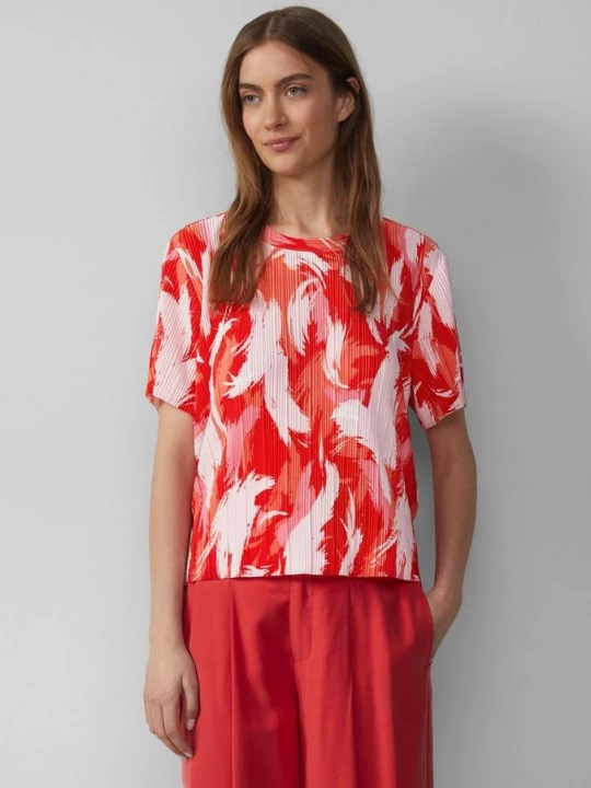 Foto van product Kort geplooid T-shirt met ronde halslijn s.Oliver