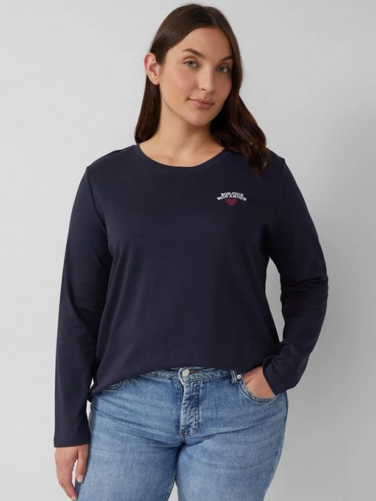 Foto van product Kort shirt met borduursel s.Oliver blauw