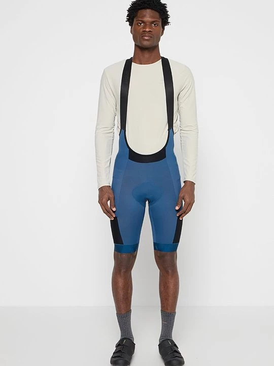 Foto van product Korte fietsbroek met bandjes Odlo blauw