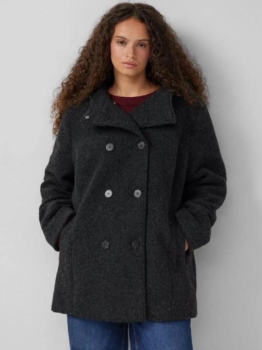 Foto van product Korte jas in wollook QS zwart