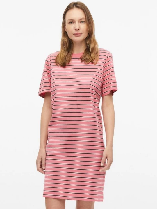 Foto van product Korte jersey jurk met strepen s.Oliver