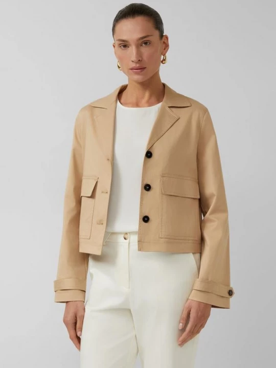 Foto van product Korte katoenen trench s.Oliver bruin