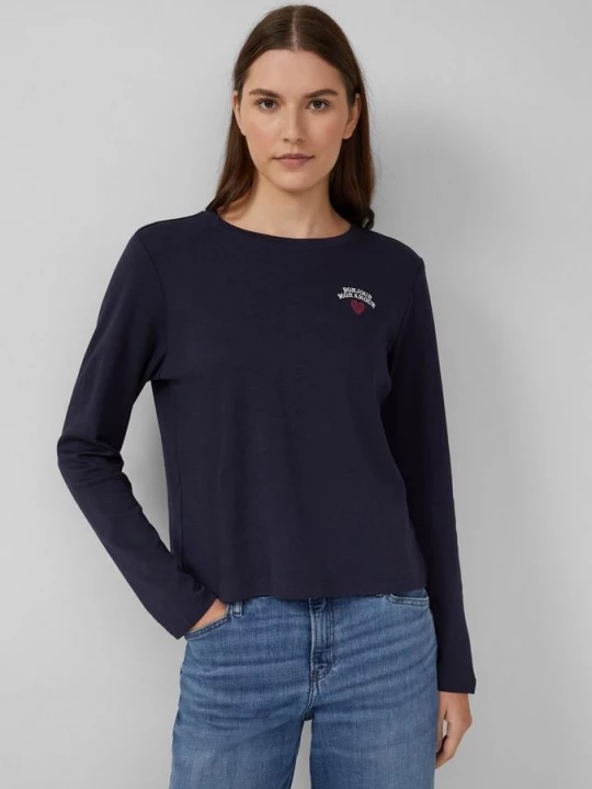Foto van product Korte lange mouw met borduursel s.Oliver blauw