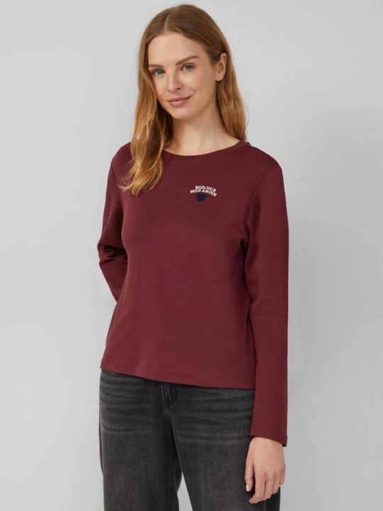Foto van product Korte lange mouw met borduursel s.Oliver rood