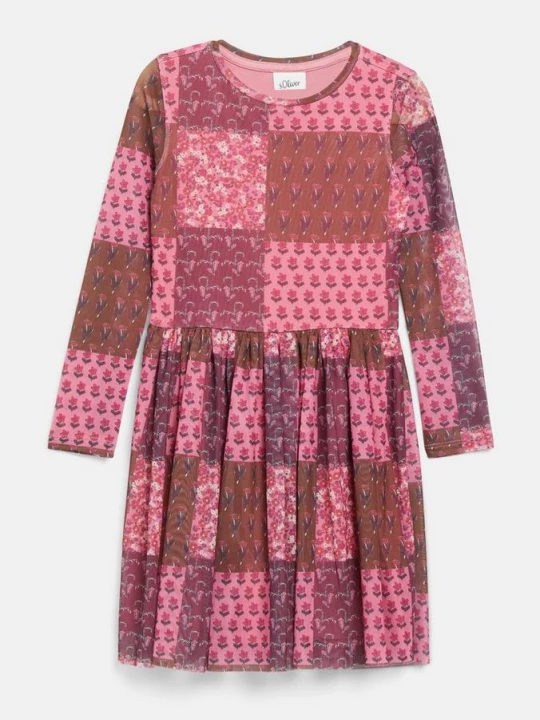 Foto van product Korte mesh-jurk met all-over-print s.Oliver