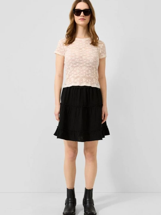 Foto van product Korte mousseline rok QS zwart